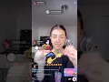 Charli Damelio doing her makeup on Live stream 05 03 2020