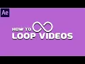How to LOOP s in After Effects - Easy and Quick method