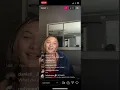 Halia Beamer chilling on IG live