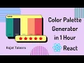 Color Palette Generator - React project for Beginners tutorial