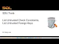 SDU Tools 150 List Untrusted Check and Foreign Key Constraints in SQL Server