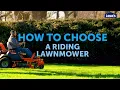 How to Choose a Riding Lawnmower