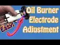 How to Adjust the Electrode Points Gap On Riello Oil Fired Burners Basic Boiler Maintenance Part 4