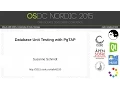 Susanne Schmidt - Database Unit Testing with PgTAP