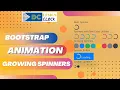 Spinner Growing Spinner in Bootstrap Animations Web Designing