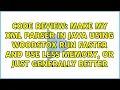 Make my XML Parser in Java using WoodStox run faster and use less memory or just generally better