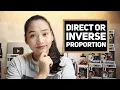 Direct or Inverse Proportion Which is which - CSE and UPCAT Review