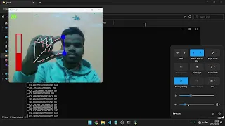 Control volume using hand gestures with Python Python projects Volume Control using Python