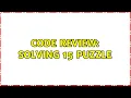 Code Review Solving 15 puzzle