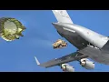 US C-17s Air Dropping Massive Amount of Humvee During Crazy Aerial Operations