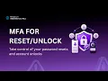 MFA for Password Reset Account Unlock ADSelfService Plus