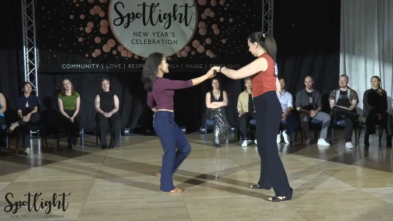 Spotlight New Year's Celebration 2024/2025 Novice Jack & Jill Dominique Menard & Trudie Davies