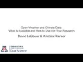 Using Climate and Weather Data in R June 2021