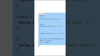 In detail static and non static blocks in java with example