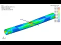 LS-DYNA Examples - Lateral impact behavior of pressurized pipelines