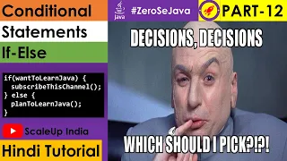 If-Else Statement in Java Conditional Statements Learn Coding in Hindi Zero Se Java Part 12