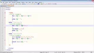 PHP - For Loop