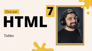 Tables in HTML in HINDI
