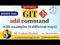 Git Tutorial 5 Add files in GIT