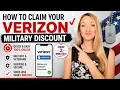 How to Claim Your Verizon Military Discount 2 Minute Tutorial