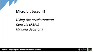 Python Microbit Lesson 5