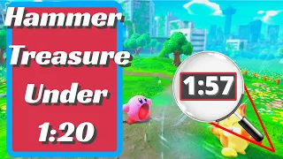 Hammer Treasure Under 1 20 Whack Attack Hammer Trail - Kirby And The Forgotten Land