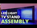 Bestier 70 Led TV Stand for 75 TV Large Entertainment Center Assembly Brandenburg LED TV Stand