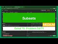 Subsets Problem LeetCode - Java Grind 75 Coding Series
