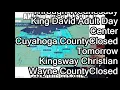 School closures Northeast Ohio 1-21-2025