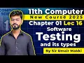 Software Debugging and Testing Types of Testing 11th Computer - Chapter 1
