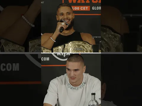 Things got tense between Kwasi and Hristov at the #GLORY109 Press Conference 👀