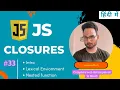 Closures Part-1 in JavaScript Lecture-33 Learn JavaScript in hindi Web development in Hindi