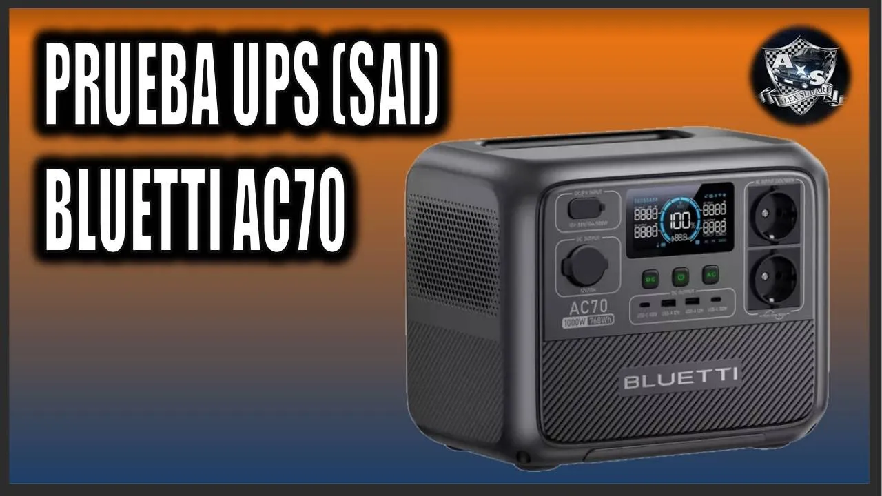 BLUETTI AC70 - PRUEBA UPS A UN PC Y EXPLICACIONES @ALEXSUBARU