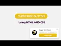 Subscribe Button Using HTML CSS Web Push Notification