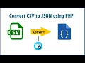 Convert CSV to JSON using PHP