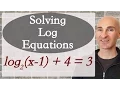 Logarithmic Equations - How to Solve