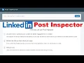 LinkedIn Post Inspector Fix Link s Hidden Linkedin Tool