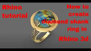 diamond shank cabochon ring cabochon series 3 part 1 rhino tutorial rhino tips and tricks