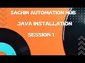 How to install Java Session 1