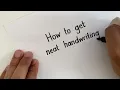 How to get NEAT Handwriting - Straight Lines in MINUTES