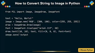 How to Convert String to Image in Python
