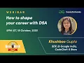Webinar - How to shape your career with DSA GeekWeek Special