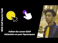 How to add Follow the cursor GSAP animation on your squarespace 7 0 7 1 website with full source