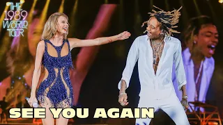 taylor swift u0026 wiz khalifa see you again live on the 1989 world tour 
