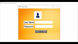 Python How to create login page using TKINTER GUI