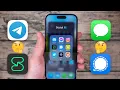 BEST iOS Messaging Apps iMessage vs Signal vs Telegram vs Session vs Facebook Messenger