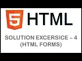 EXCERCISE - 4 SOLUTON HTML and CSS Tutorial 22 fieldset legends how to make html forms