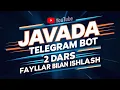 Java dasturlash tilida telegram bot yaratish Fayllar bilan ishlash Uzbek tilida 2 - dars
