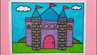 Castle Coloring Pages For Kids
