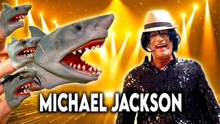 shark puppet meets michael jackson